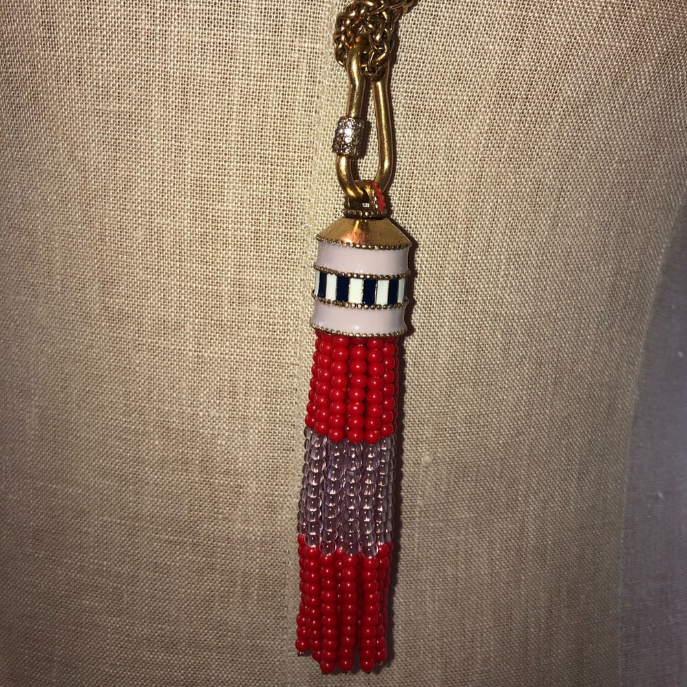 Stella & Dot Beaded Tassel Necklace - Picture 2 of 3
